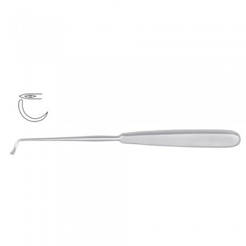 Deschamps Ligature Needle Sharp for Left Hand Stainless Steel, 20 cm - 8"